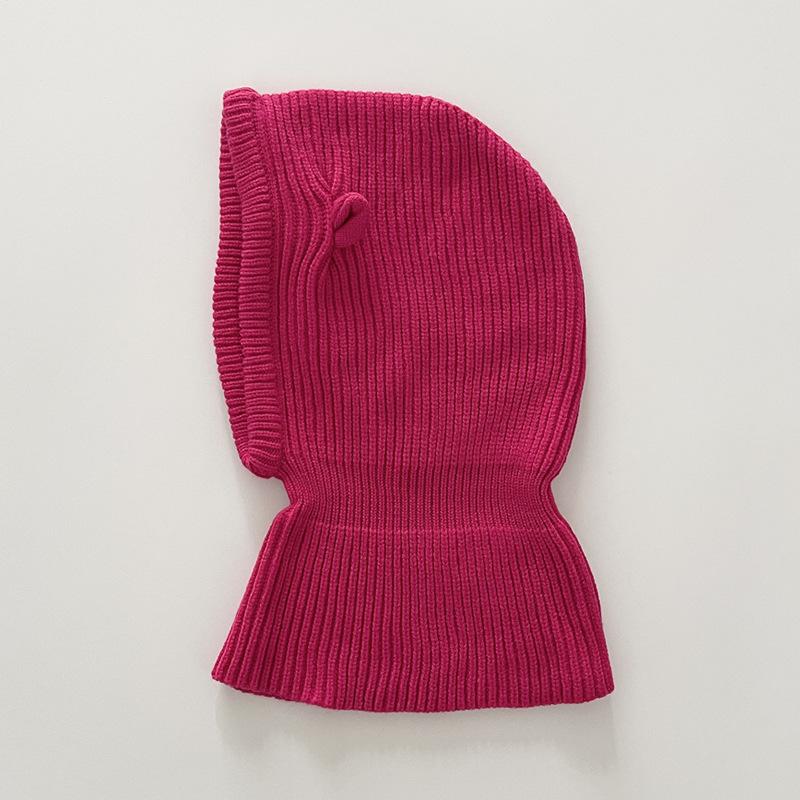 

Корейская версия пуловера Bear Rafa шапка шарф капюшон для женщин с осенне-зимней теплой защитой шеи вязаная шерстяная шапка модная M（56-58cm）