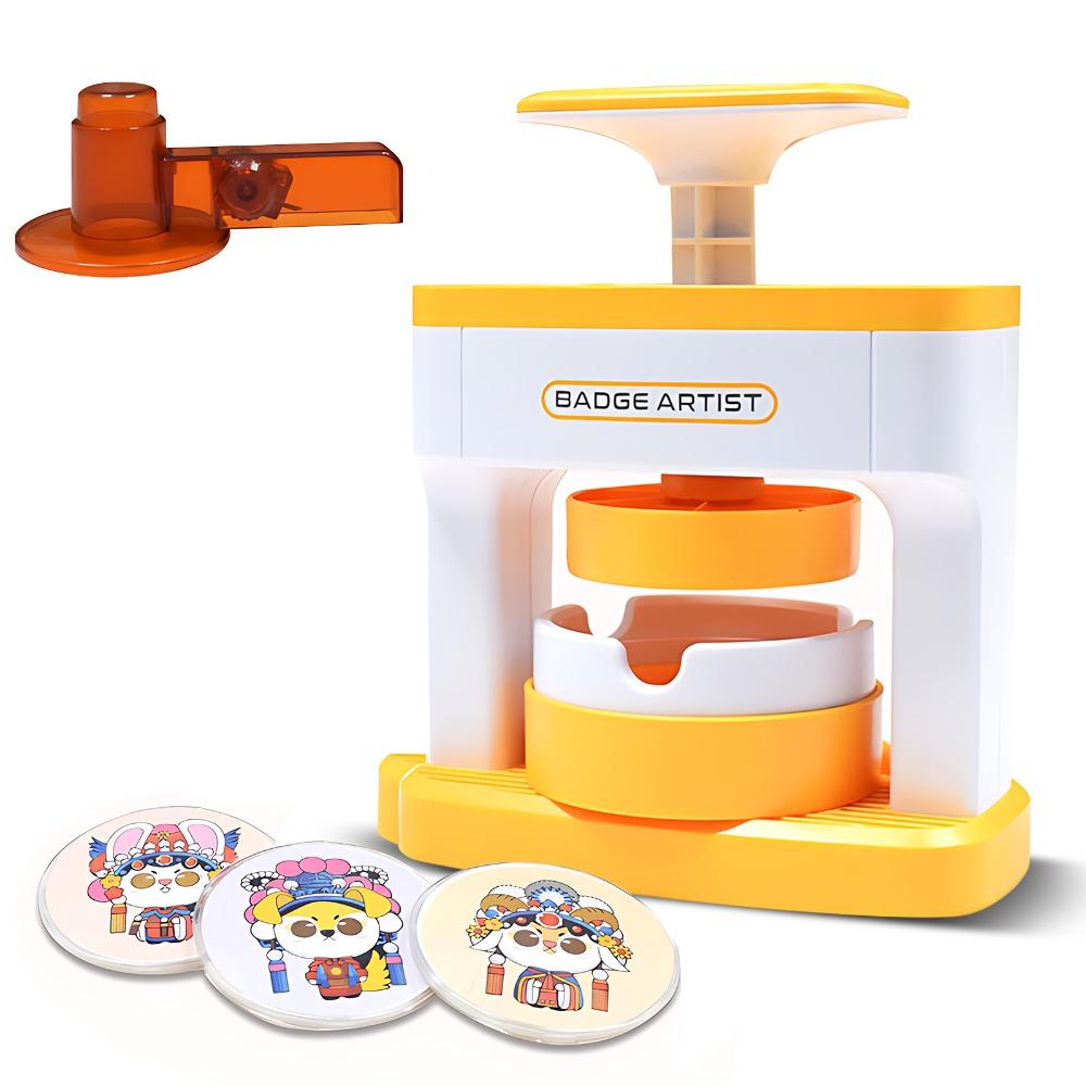98Pcs Convenient 55mm Badge Machine Complete Portable Button Maker No Assembly Pin Maker Pin Making