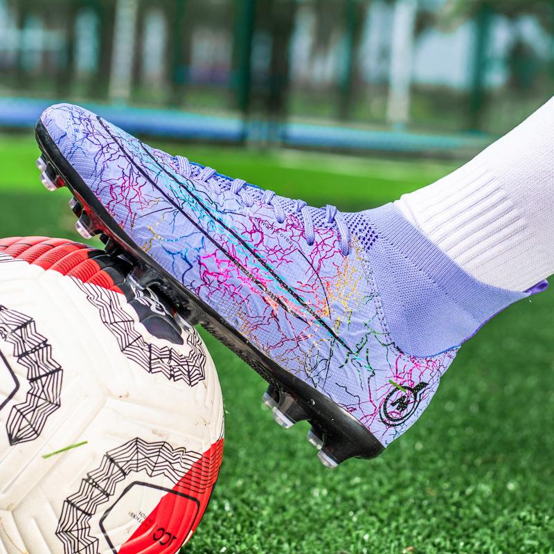 Echte High-Top-Fußballschuhe Neue Studenten Erwachsene Assassin 14 gebrochene Nagel Schuhe Outdoor-Sport Kinderfußballschuhe