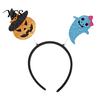 Comfortable Spooky Headband Halloween for Kids Adults, Glitter Pumpkin Bat Ghost Eye-catching Skull Hair Accessories Cosplay Dress Up Party