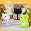Cat Plush Cute Keychain With Flower Shirt And Sunglasses Design For Gift Kids