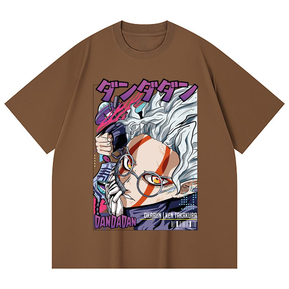 230 g/m² 100% Baumwolle Dandadan V18 Okarun Print Unisex Schweres Baumwoll-T-Shirt