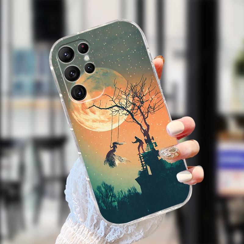 Clear Case For Samsung S25 S24 S23 S22 Ultra 5G Transparent Soft TPU Silicone Phone Cover For Galaxy S22 5G Protective Fundas