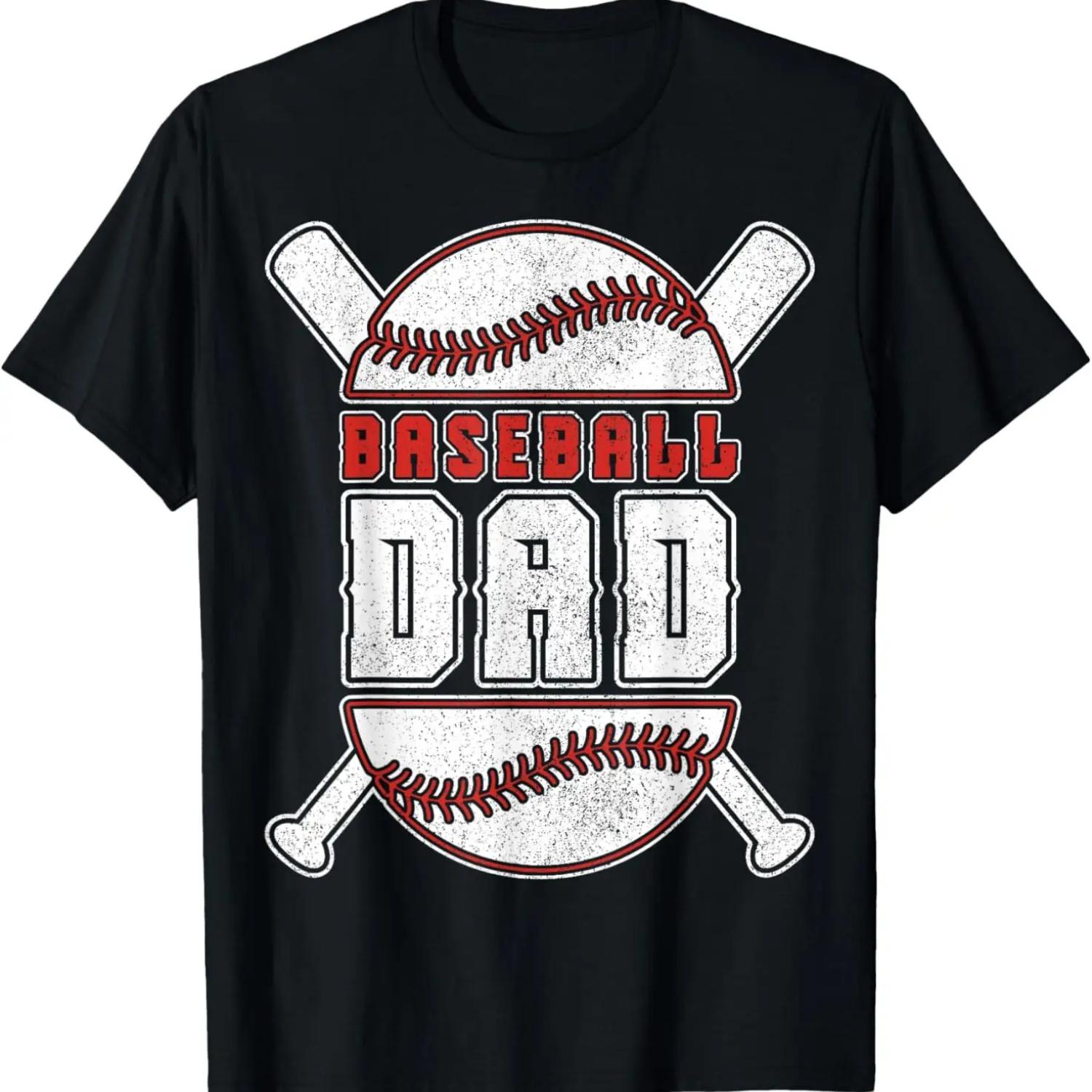 Men s Baseball Dad Baseball Player Baseball Fan Men Baseball T-Shirt S чёрный