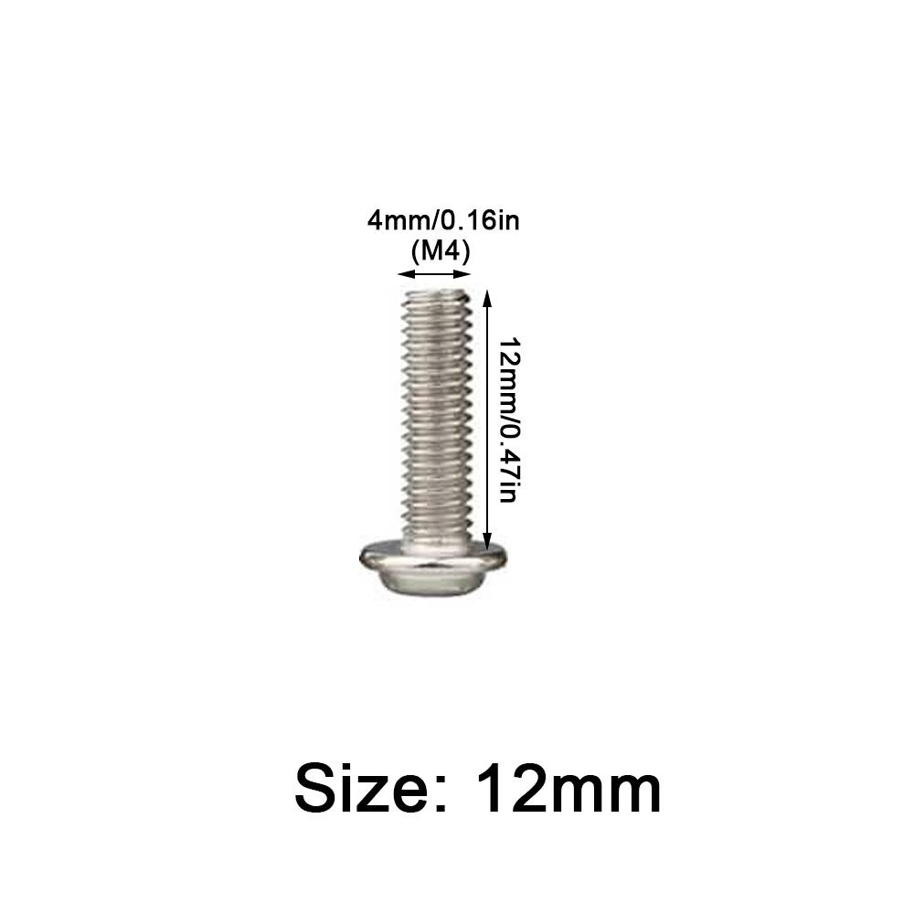 10PCS Round Head Screw PWM Screws Pan Washer M3 M4 Stainless Steel Cross Screw