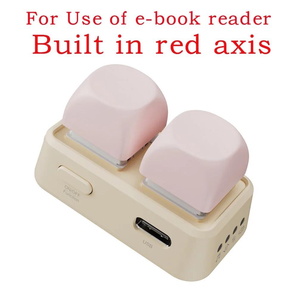 Portable ABS Blue Tooth Remote Control Lightweight Mini Page Turner Remote Keypad Dual Button Office Use