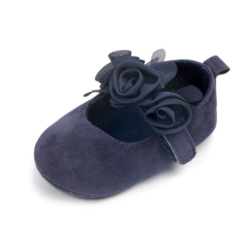 Babyschuhe Lauflernschuhe Blumenmuster Stoff Baumwollschuh Unisex Rutschfest Atmungsaktiv Weiche Sohle Kleinkind Krabbelschuh 0-18M