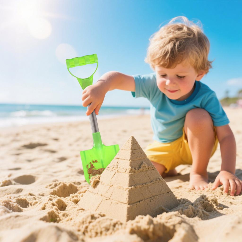 2 Stück Kreative Sandschaufeln Sandbaggern Tragbarer Spaten Spielen Strandspielzeug Für Kinder