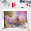5D DIY Diamond Painting House Landscape Cross Stitch Kits Embroidery Needlework Sets Mosaic Waterfall Home Decor 30x40cm