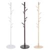 Assembled Wooden Coat Hat Stand Tree Jacket Cloth Vertical Hanger Rack 8 Hooks