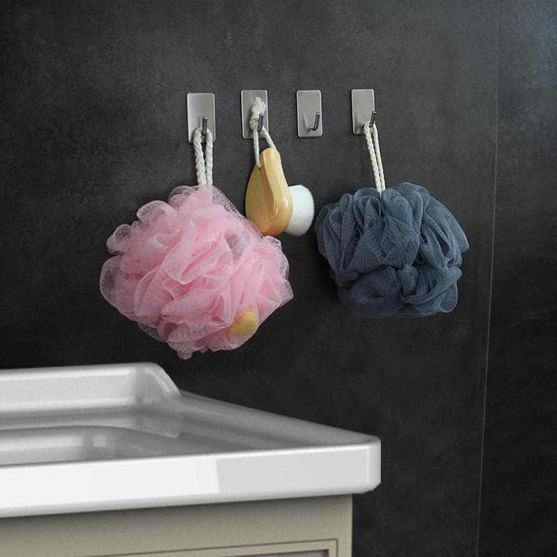 1-10 szt. Samoprzylepny haczyk Stal nierdzewna Haczyk do wieszania na ścianie Duży Wieszak Haczyk Organizer łazienkowy Wieszak na ręczniki Wielofunkcyjny półka do kuchni