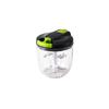 Manual Garlic Chopper Hand Pull Food Processor for Garlic Onion Vegetable Nuts Herbs with Stainless Steel Blades and NonSlip Base for Kitchen Use