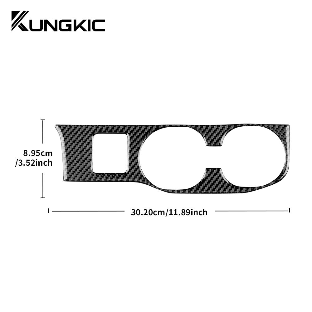 Real Soft Carbon Fiber Sticker For Subaru Impreza 2005 2006 2007 Car LHD Water Cup Frame Interior Trim Accessories