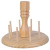 Wood Thread Holder with Scissors Holder 8 Spool Thread Spool Holder Embroidery Thread Organizers Sewing Thread Stand