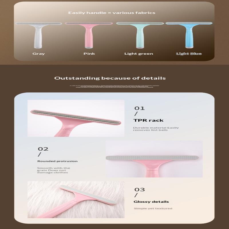 Portable Lint Remover Pet Hair Remover Brush Manual Lint Roller Sofa Clothes Cleaning Lint Brush Fuzz Fabric Shaver Brush Tool