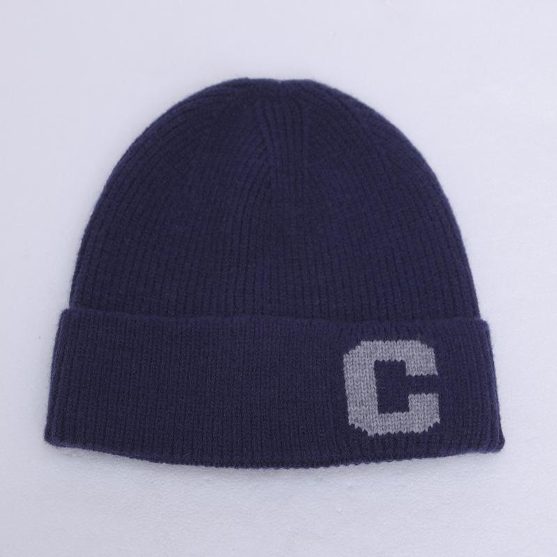 Men's ear protection hats autumn and winter knitted hat fleece warm medium old man hat fleece thickened wool hat light luxury style