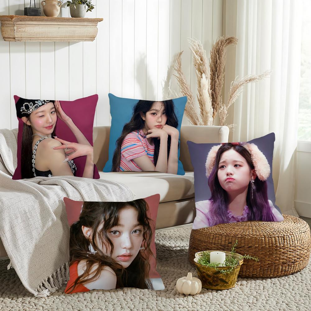 Singer Jang Won-Young Pillow Case Home Decoration Cushion Cover Suitable For Bedroom Car Office Sofa