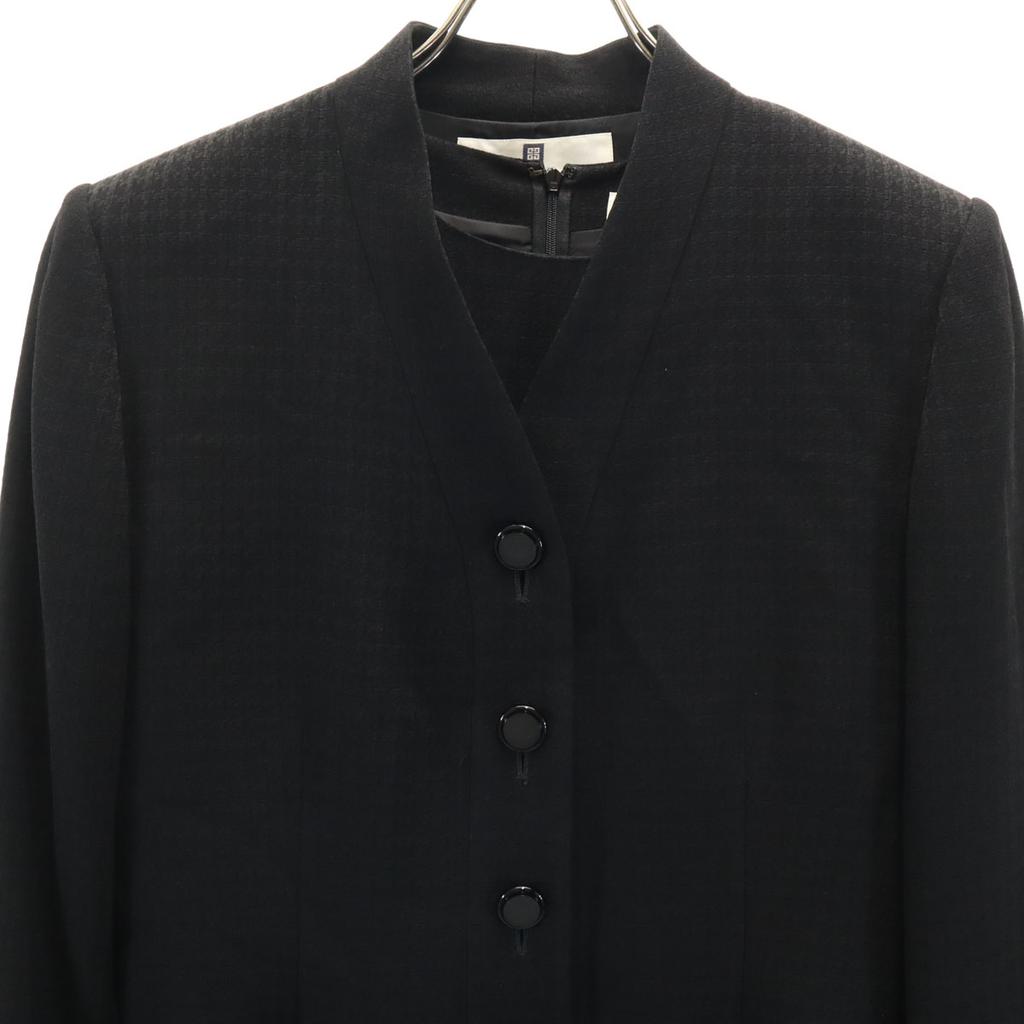 Givenchy 90s Made In Japan Old Patterned 7 Minutes Sleeve Formal One Piece Women Used