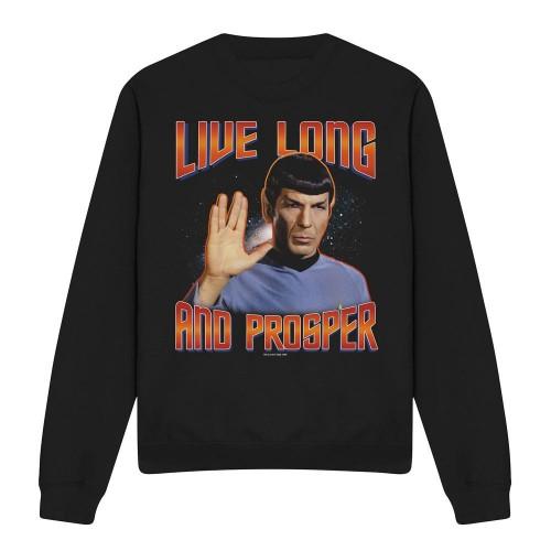 STAR TREK Unisex Adult Original Live Long and Prosper Sweatshirt