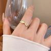 Korean light luxury opal bow ring women's ring ring simple hand jewelry