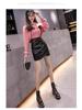 Women's Autumn/Winter A-Line High Waist Irregular PU Leather Skirt