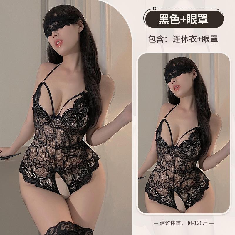 Sex Lingerie Female Passion Lace Free One-piece Teasing Perspective Flirting Seduction Sexy Pajamas