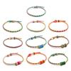 Glücksamulett Knoten-Armband Geflochtene Faden-Schnur Armband für Freund und Paar