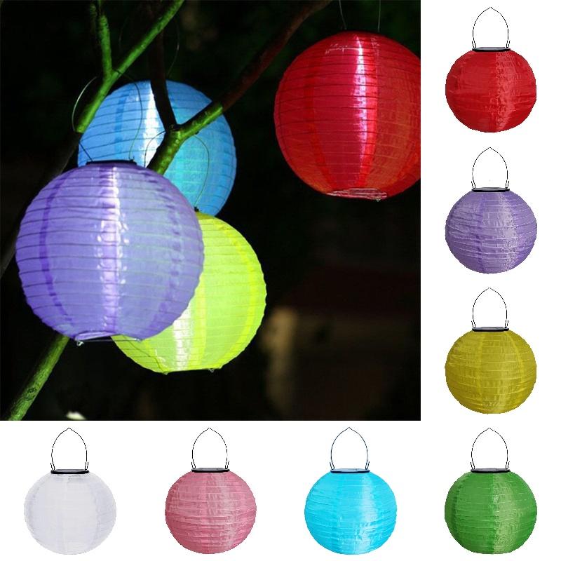 Colorful Powered Solar Led Lantern Lights Festival Room Decor Outdoor Yard Setup