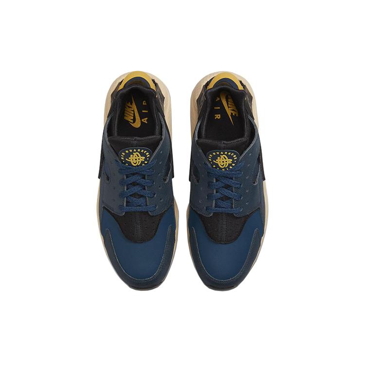New Nike Air Huarache Premium Armory Navy University Gold DZ4852-001