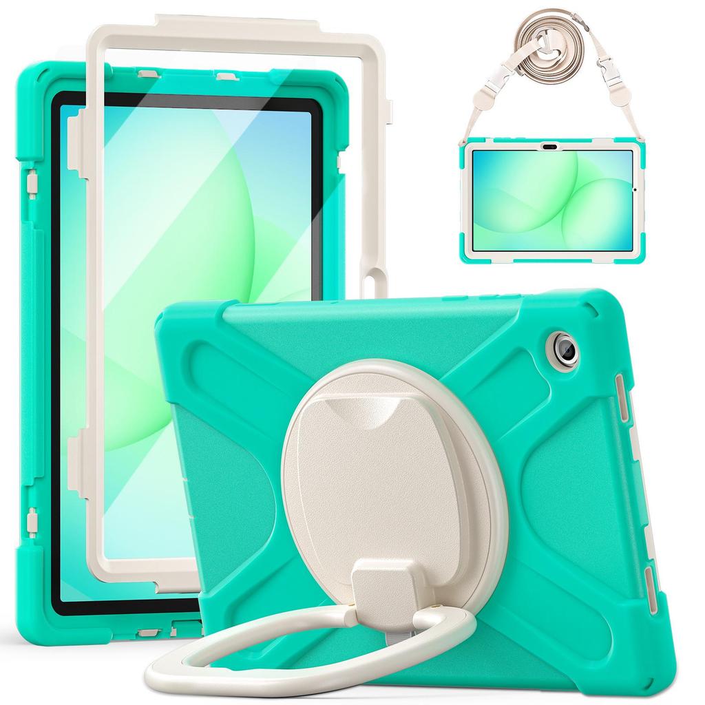 Samsung A11 Plus/X230 Tablet Protective Case with Silicone PC Stand, 8.7" Shell