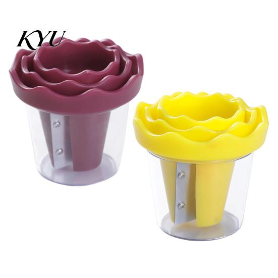 Decorative Vegetable Cutter Spiral Curler, Stainless Steel Blade Handheld Twister, Creative Cucumber Slicer Tool Rotatable Fruit for Carrots Cucumbers