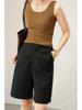 Ripp-Modal-Formweste für Damen mit seitlicher BH-Unterstützung, Bodycon-Basisschicht mit Rundhalsausschnitt für Frühling & Sommer