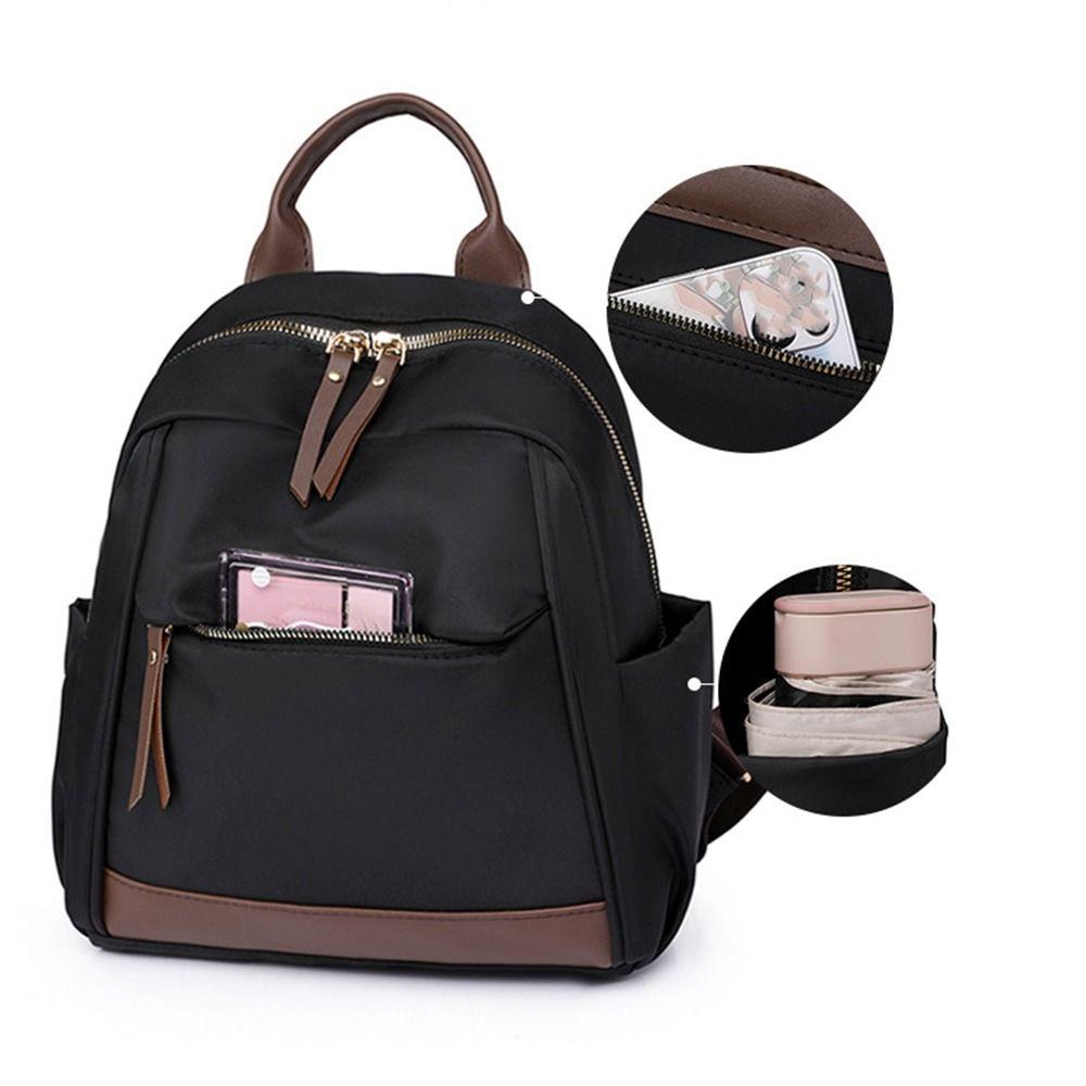 Large Capacity Nylon Backpack Canvas Oxford Shoulder Bag Vintage Women Backpack  Girls