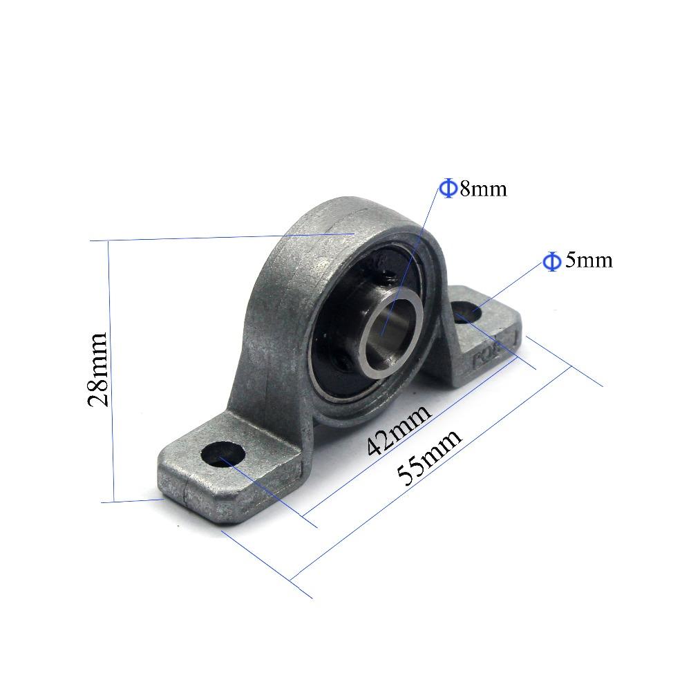 KFL08 Vertical Horizontal Zinc Alloy Mounted Bearing Mount Support Pillow Block Bearing For CNC Printer Parts