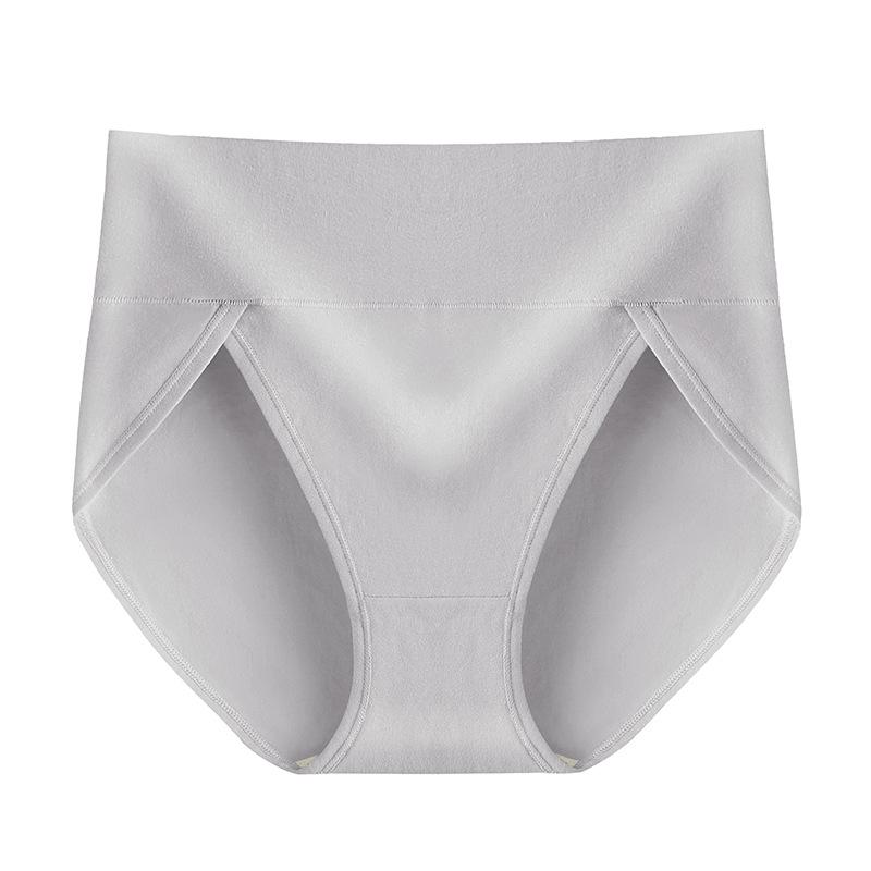 Big Size Female Spring and Autumn Cotton High Waist High Stretch Briefs