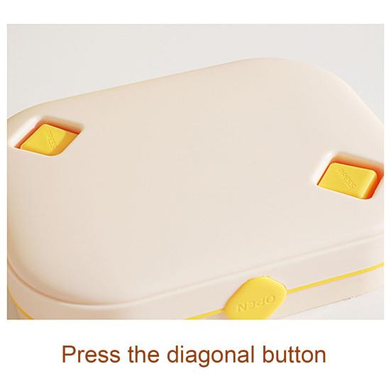 Press-Release Ice Cube Tray with Lid Storage Box BPA-Free Silicone Mold for Freezer Leak-Proof Stackable Ice Ice Maker for Home Party