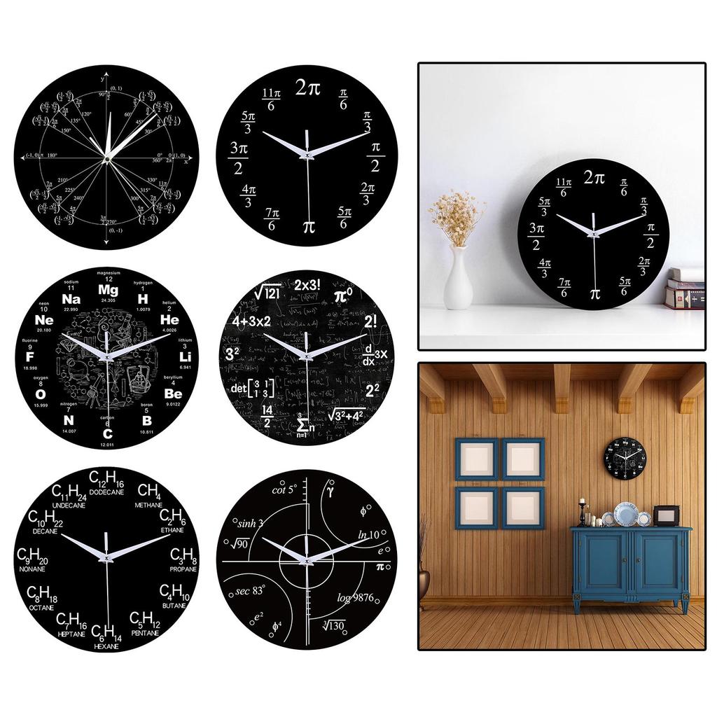 Math Clock Mathematical Equations , Unique Quartz Wall Clock Gifts for