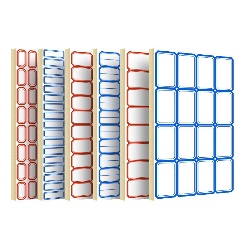 50Pcs/set Office Self-adhesive Label Paper Mouth Pick-up Paper Self-adhesive Label Sticker 50 Handwritten Color Price Paper Name Sticker