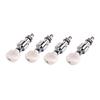 4Pcs Banjo Tuner Banjo Geared Machine Pearled Pegs Tuning 4 Head Tuner Tone Keys