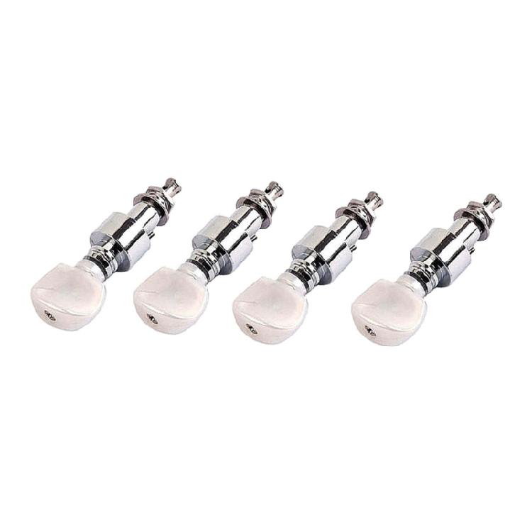 4 Stück Banjo Stimmwirbel Banjo Getriebe Mechaniken Perlmuttknöpfe Stimmung 4 Kopf Stimmwirbel Tonknöpfe