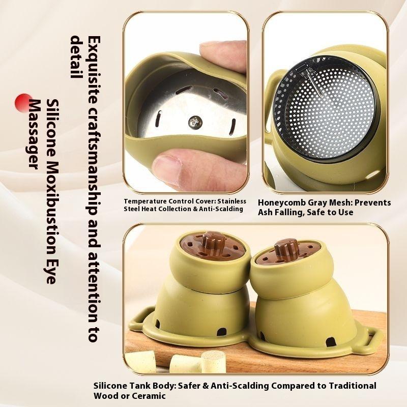 Eye Moxibustion Instrument, Eye Moxibustion Box, Eye Sticker, Hot Compress, Household Eye Mask Column To Relieve Fatigue, Fumigation Tool Tank