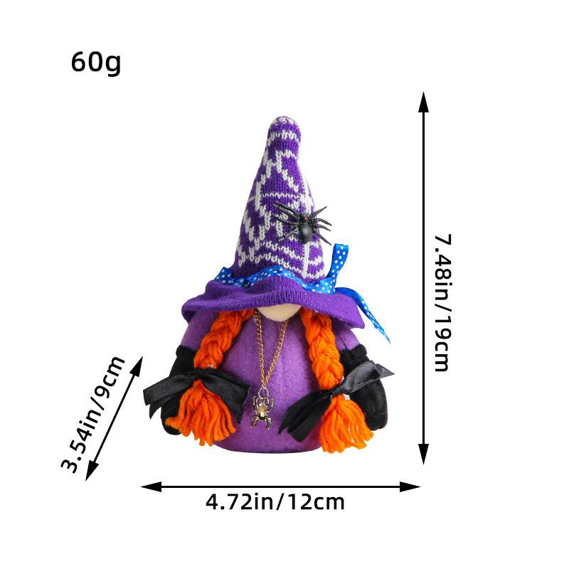 

Zhongran Halloween Faceless Vampire Doll Ornament Spider Bat Doll Party Dress Up Props Z2-12 Women s