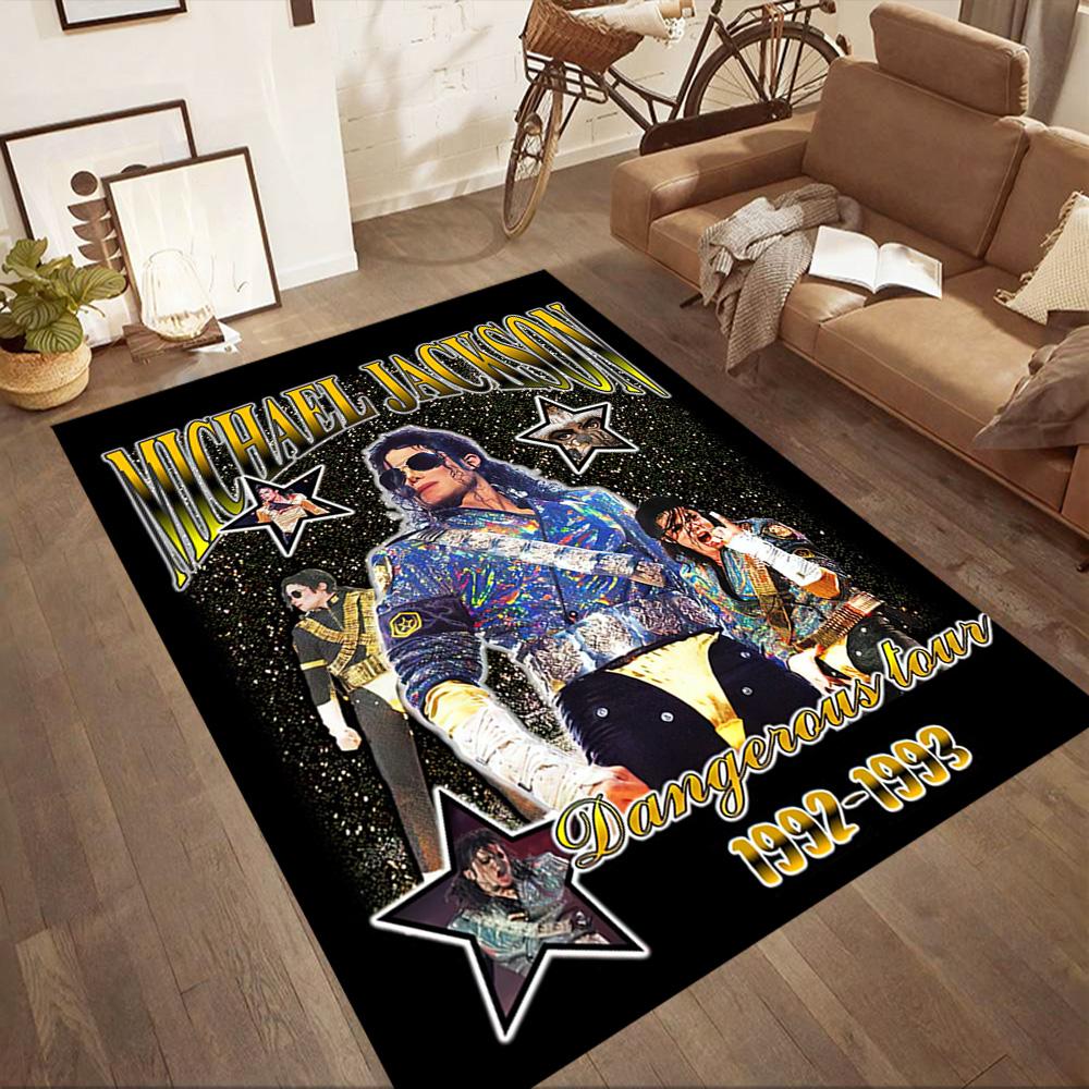 I tappeti quadrati dallo stile iconico di Michael Jackson sono un'ottima scelta per soggiorni, camere da letto, arredamento della casa e come regali.