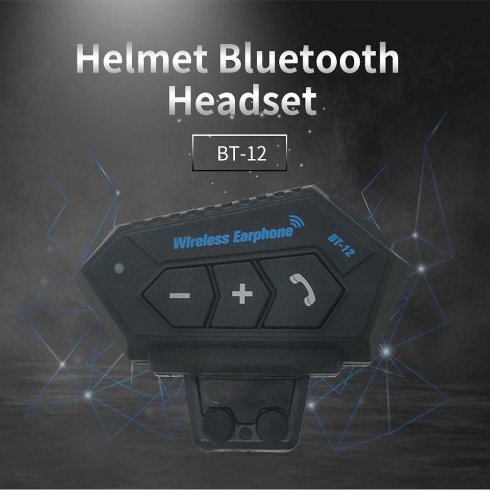Motorcycle BT Helmet Headset Wireless Hands-free Call Kit Stereo Anti-interference Waterproof Music Player Speaker