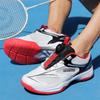 Plus Size 46 Breathable Rotating Buckle Badminton & Tennis Sneakers (No Laces)