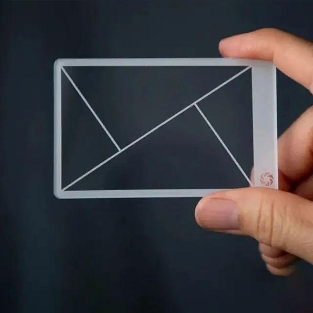 Transparent Viewfinder Ruler Triangle Fibonacci Viewer Kids Adults Golden Ratio Ruler  Art Tool