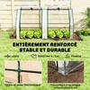 Mini Garden Greenhouse, Pointed Roof, UV-Resistant Steel, Windows, 180 x 90 x 90 cm, Transparent