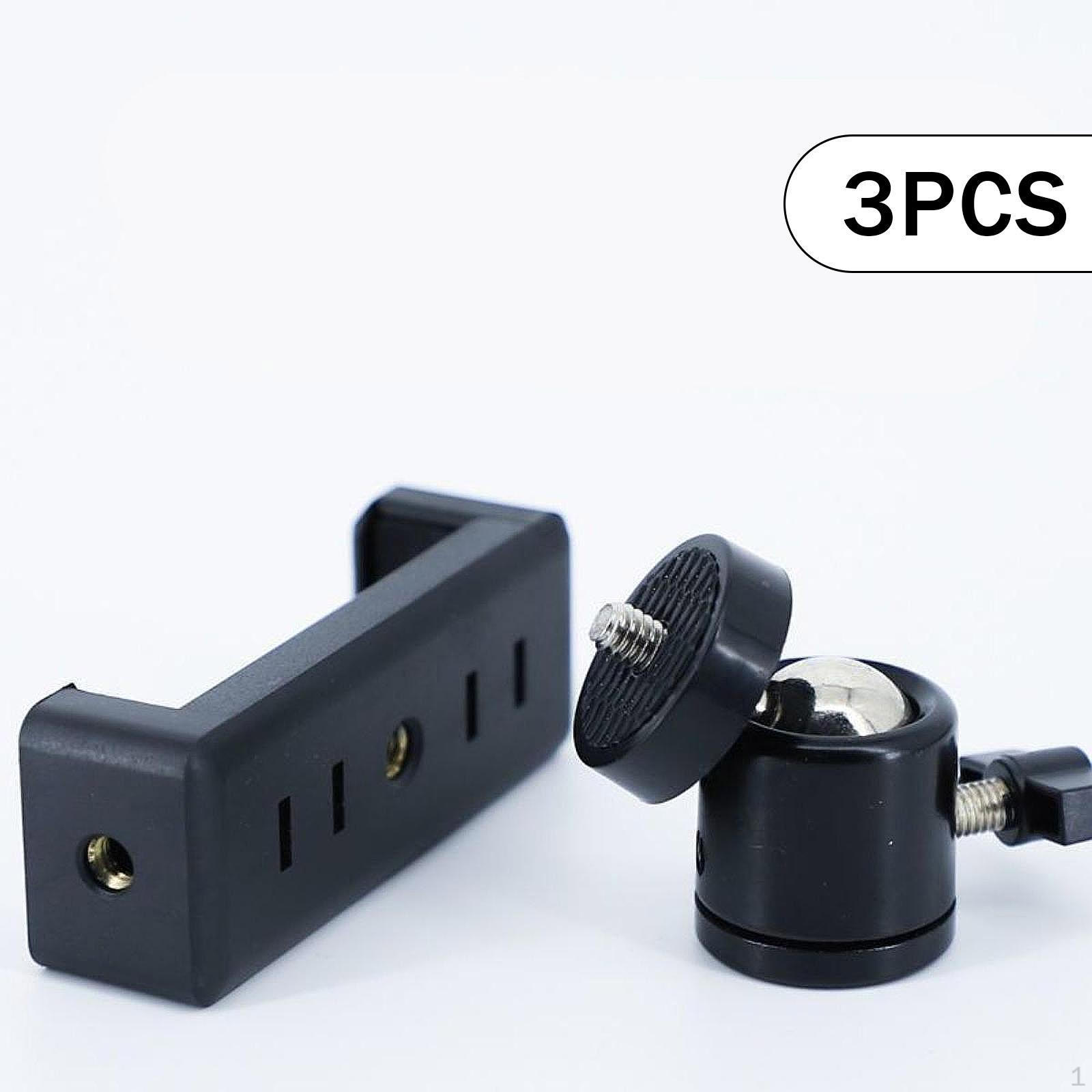 

Мини-шаровая головка, прочная, портативная, с резьбой 3/8 дюйма, универсальный адаптер для моноподов со светодиодами 3 Mini Ball Heads