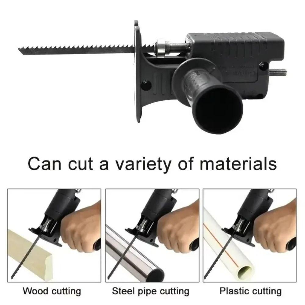 Quick Chuck Reciprocating Saw Adapter Drill Saw Attachment for Wood PVC Pipe Metal Cutting