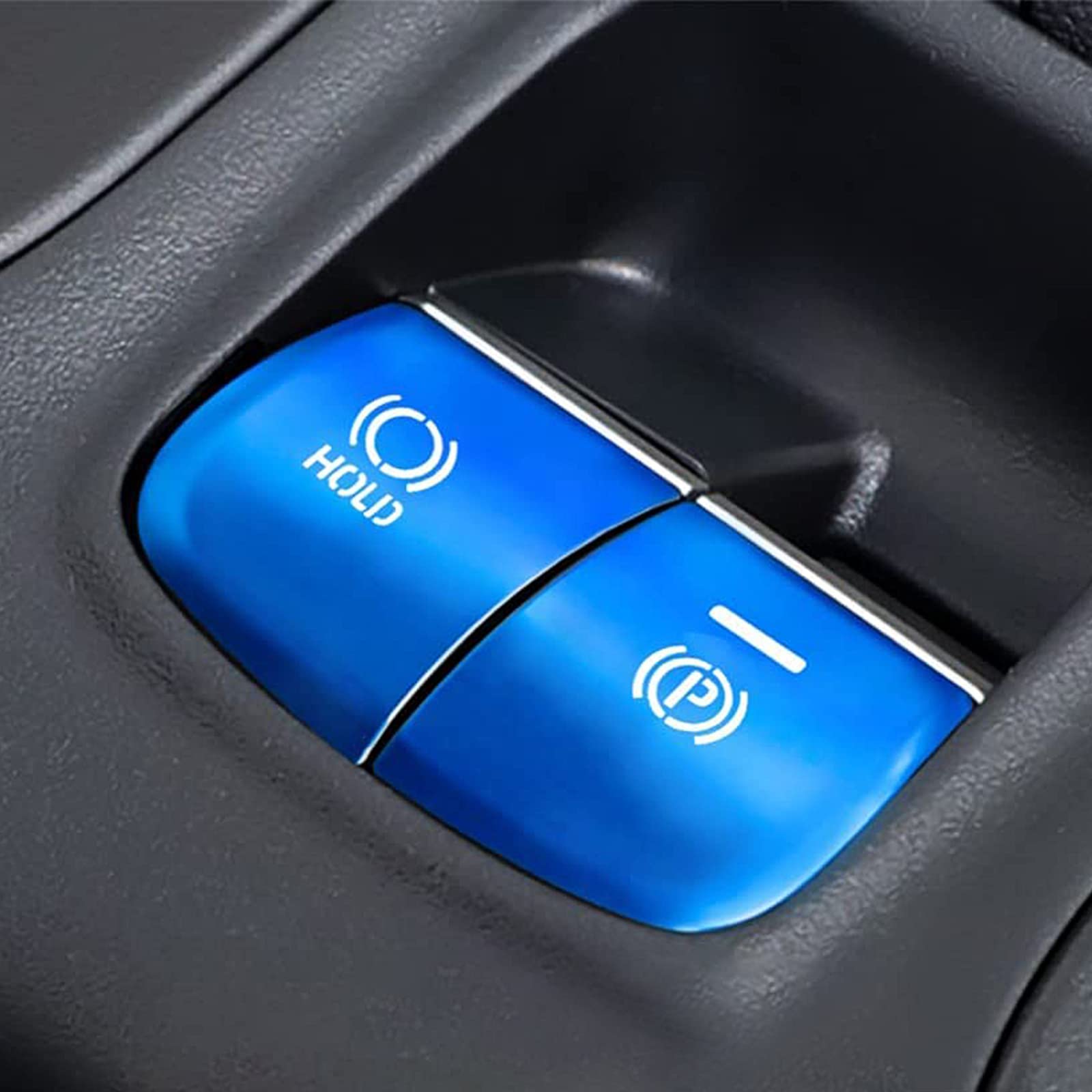 

Fucaten Накладка на кнопку ручного тормоза BRAKE HOLD Алюминиевая накладка Совместима с Toyota Corolla Cross 10 синий